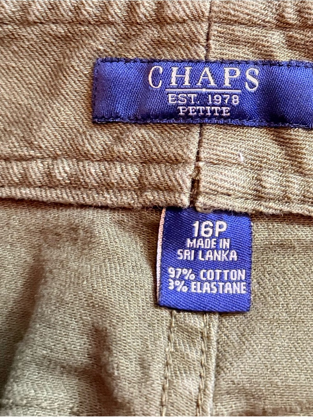 Chaps Olive Utility Mini Skirt - Picture 7 of 8